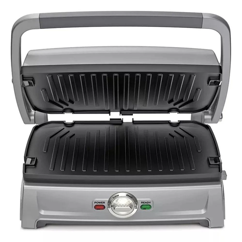 Grill Cuisinart Sanduicheira e Grill Compacto Inox 5 em 1 Prata 220V