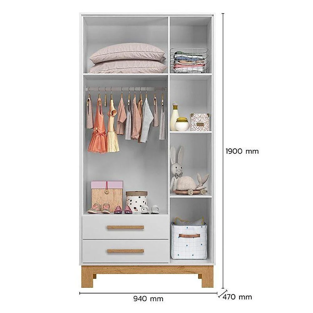 Quarto De Bebê Q Encanto Slim Ambiente Branco Acetinado – Qmovi