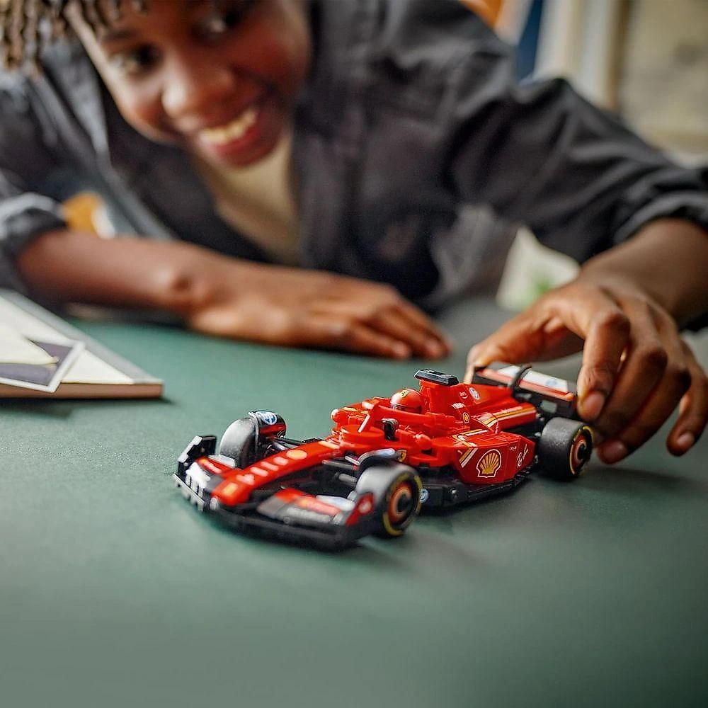 Kit de Construção 77242 Carro de Corrida Ferrari SF-24 F1 Vermelho Lego 275PEÇAS