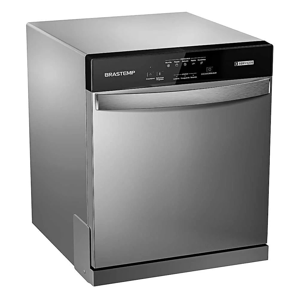 Lava Louças Brastemp BLF08BS 8 Serviços Compacta com Ciclo Pesado Prata - 110V