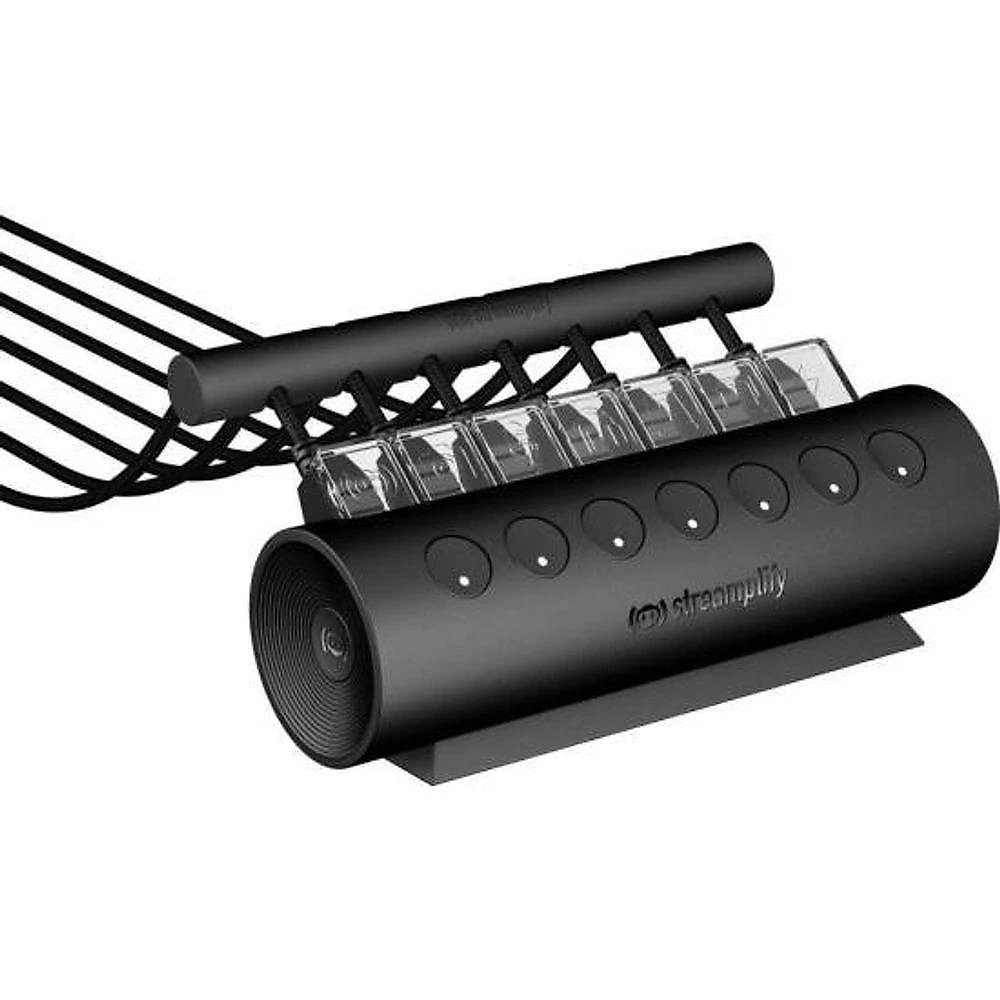 Hub USB Ctrl 7 com 7 Portas USB 3.0 e Carregamento Rápido 2.4A Preto Streamplify