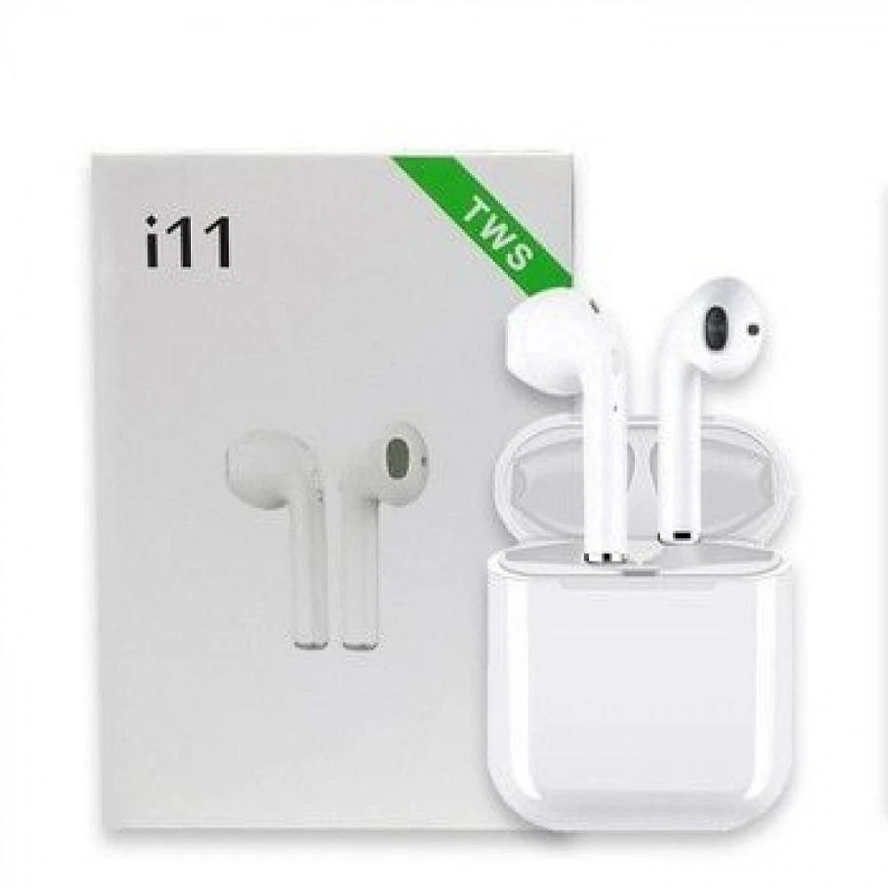 Fone de Ouvido Bluetooth Aquilae Airpods I11 com Cancelamento de Ruído Ativo 5.0 Branco