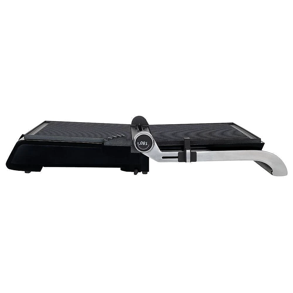 Grill elétrico black+decker g1500g gourmand gris 1500w abertura 180° chapas removíveis antiaderente inox 110