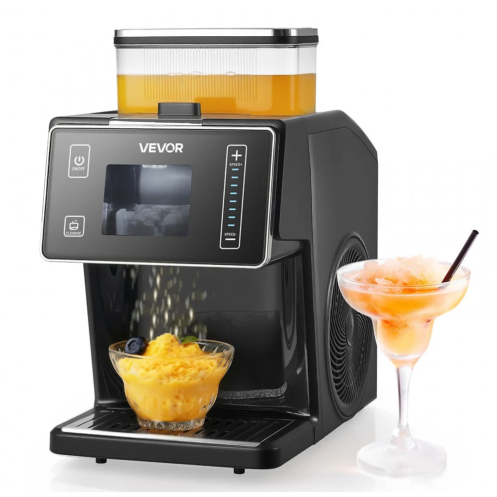 Máquina de Raspadinha Neve VEVOR ZB-2002M 20kg/dia 8 Velocidades Lâmina Inox 110V