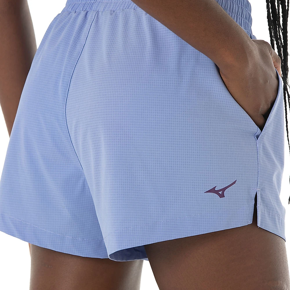 Shorts de Corrida Feminino Mizuno New Runner G Azul