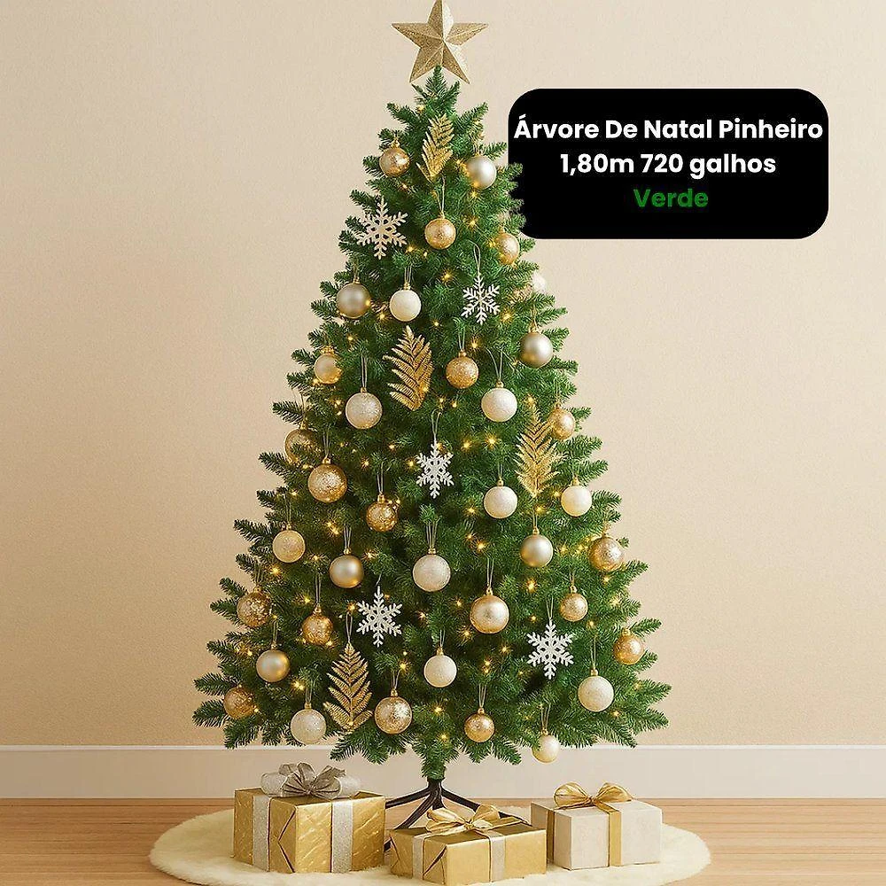 Árvore De Natal Pinheiro 180 M Verde