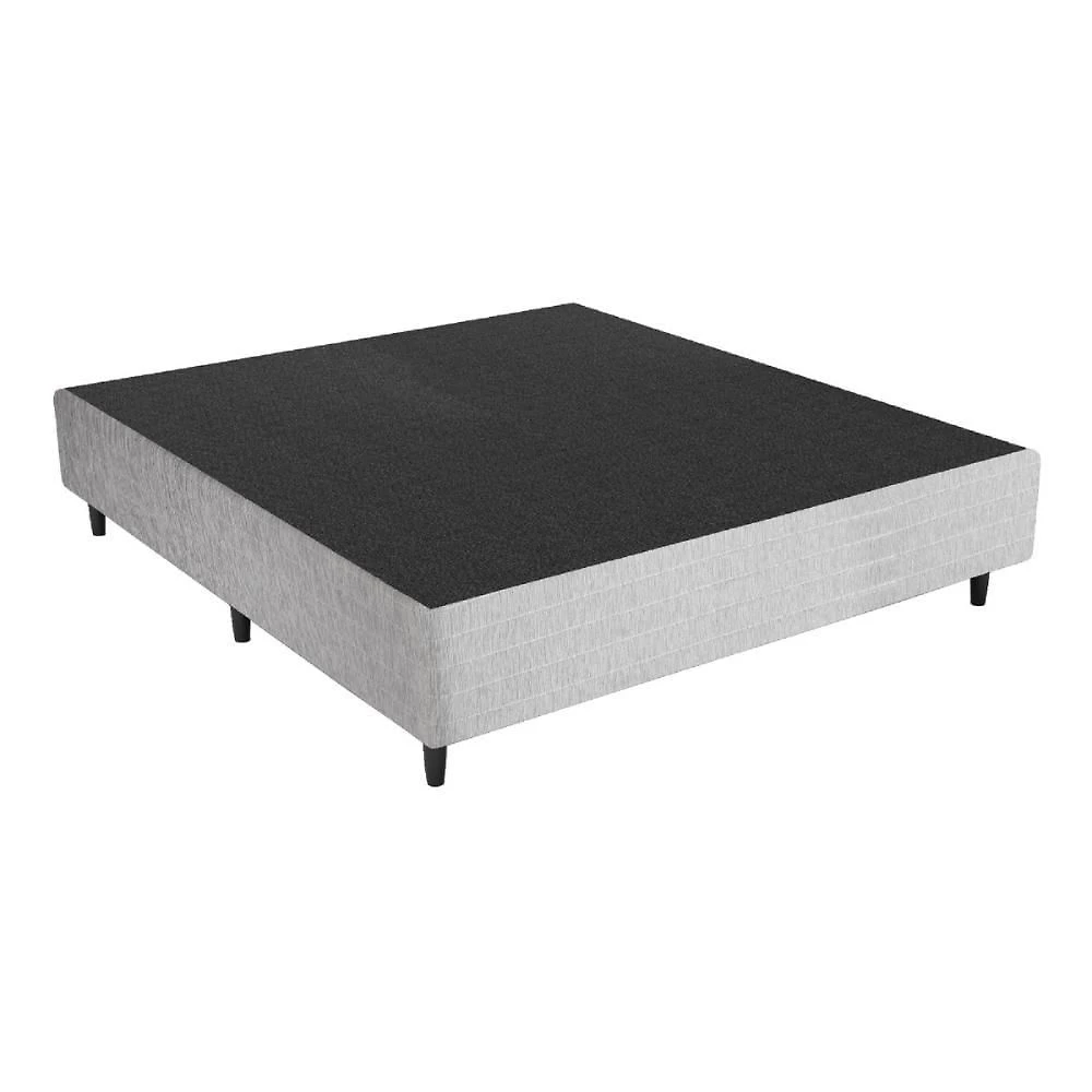 Base Box Sommier Casal 138x188cm Columbus Inducol Cr35247c Cinza Cinza