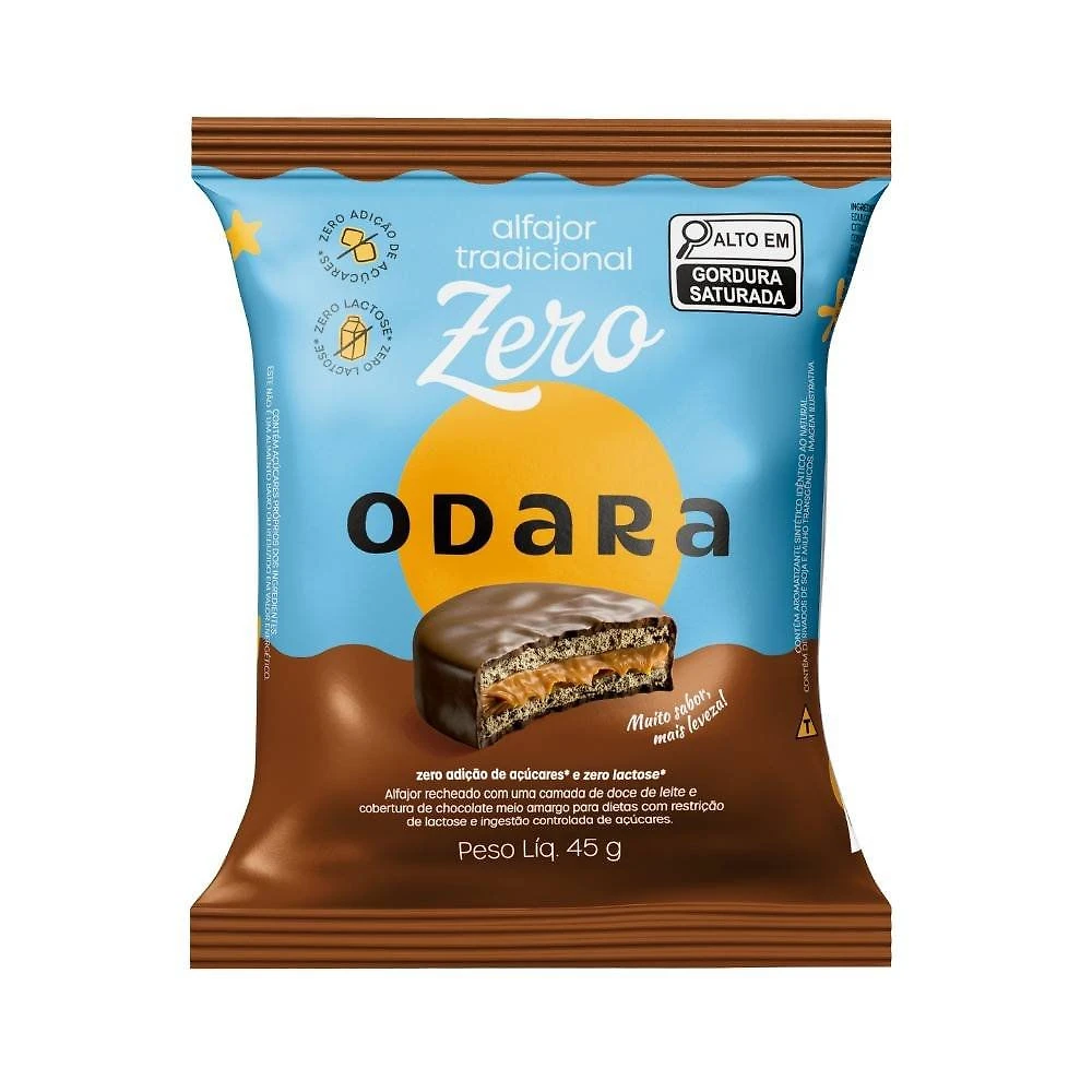 Alfajor Odara Zero Tradicional 45g