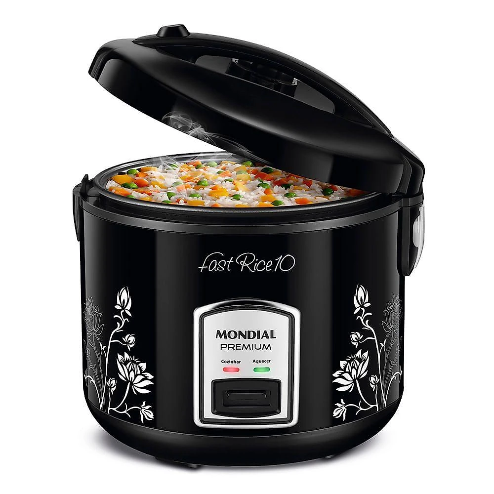 Panela Elétrica Mondial Fast Rice 10 Pe-44-10x Panela Elétrica De Arroz-220v-preto