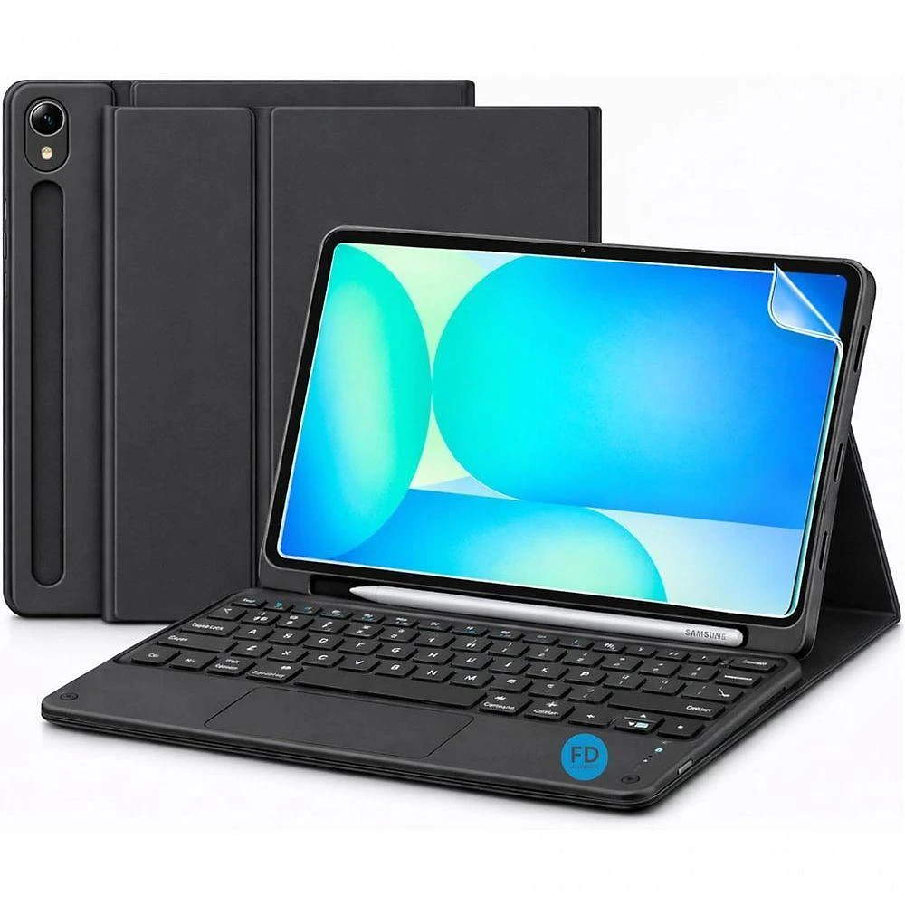 Capa Teclado Touchpad para Tablet Redmi Pad 2 11 Pol Ângulo de Visão Ajustável