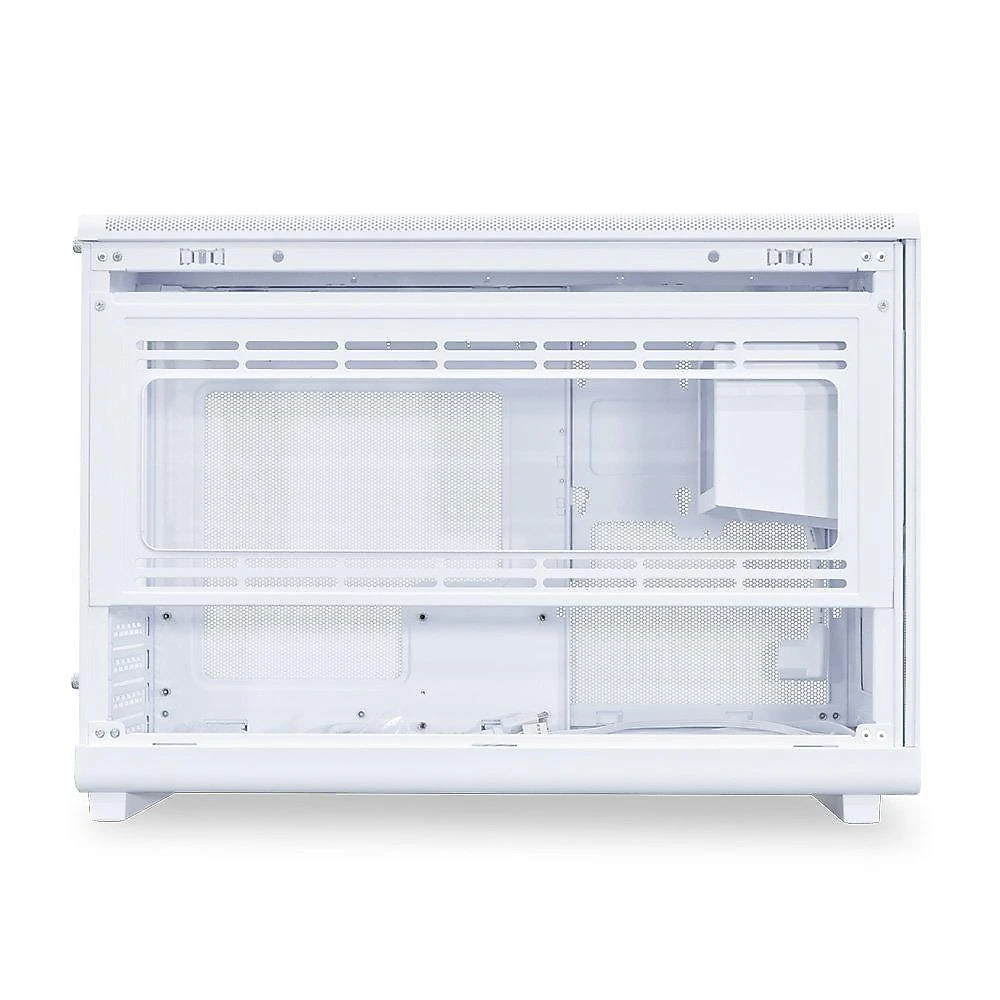 Gabinete Gamer Lian Li A3-mATX Wood Edition, Mini Tower, mATX, Madeira Frontal, Mesh Lateral, Sem FANs, Branco - A3-MATX-WD BRANCO