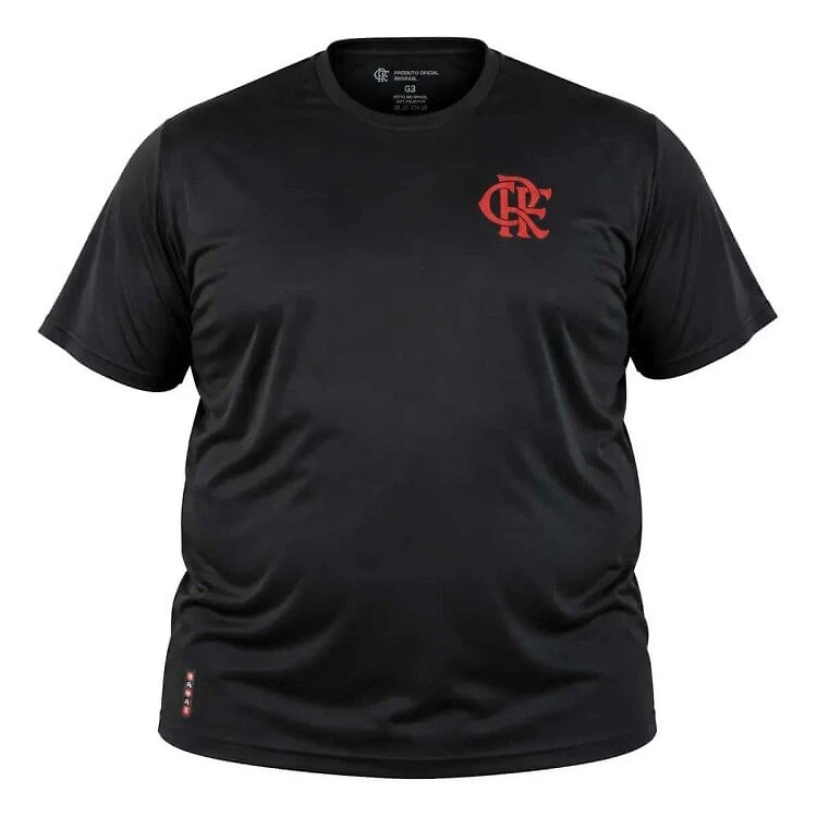 Camiseta Betel Sport Flamengo Nação Plus Size - Preto - PRETO