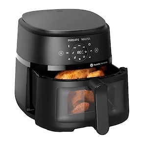 Fritadeira Elétrica Air Fryer Philips Walita 6,2L Série 2000 XL Digital NA230 Sem Óleo 1700W Preta