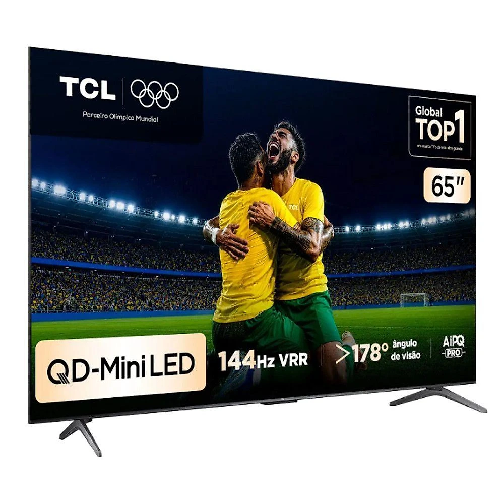 Smart TV TCL C6K 65 Polegadas 4K QLED Mini LED Preto Bivolt