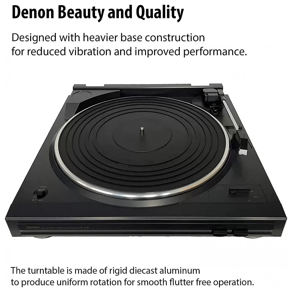 Miniatura Denon DP29F Toca Discos com Sistema Automático de Reprodução e Equalizador, 110V