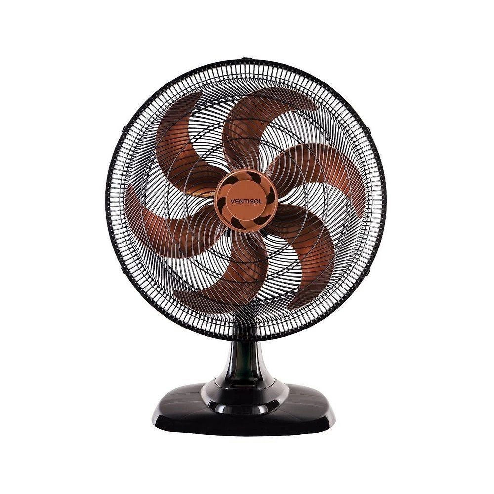 Ventilador Mesa Turbo 50cm 6 Pás 220V Preto