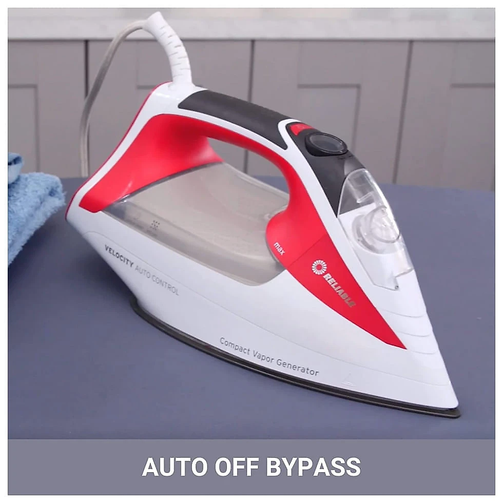 Ferro de Passar a Vapor Reliable Velocity 270IR, 8 Configurações Programáveis, 110V, Vermelho