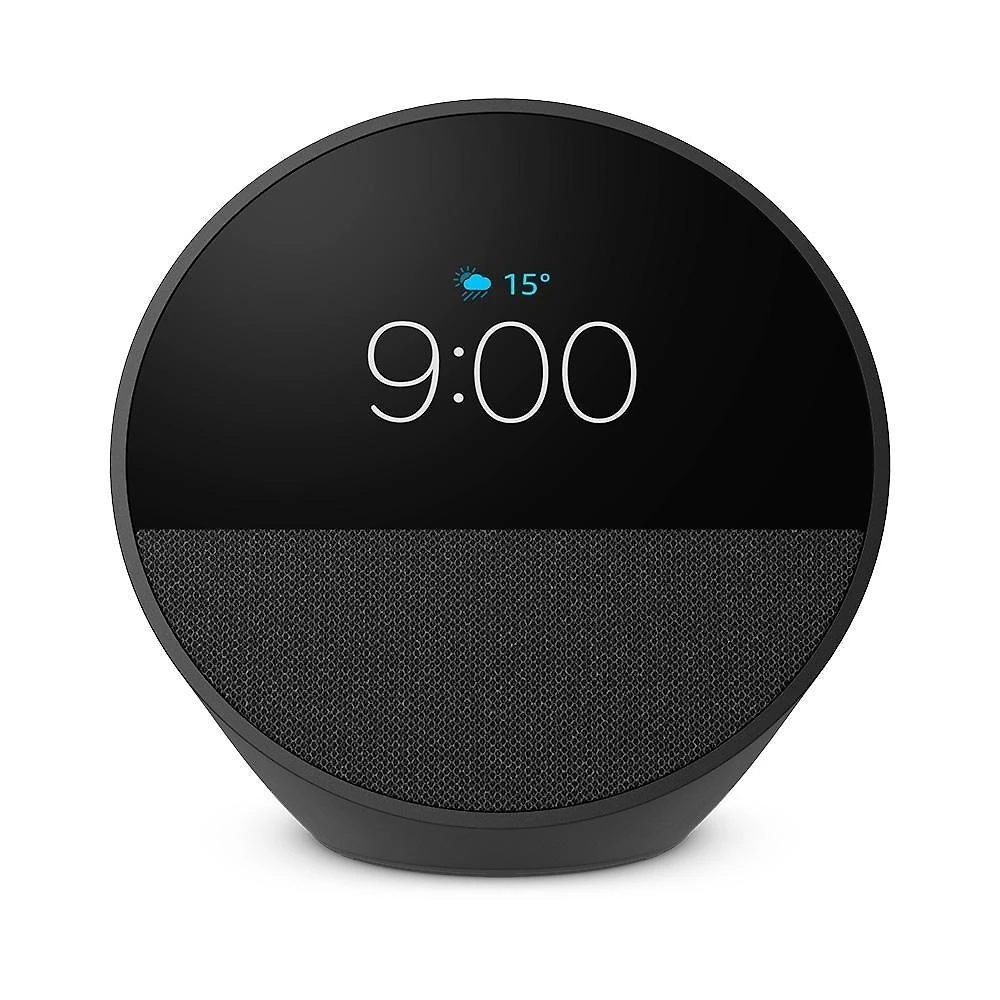 Miniatura Echo Spot Amazon, Com Alexa, Som envolvente, Com Relógio, Smart Speaker, Preto - B0C2RS4ZG6