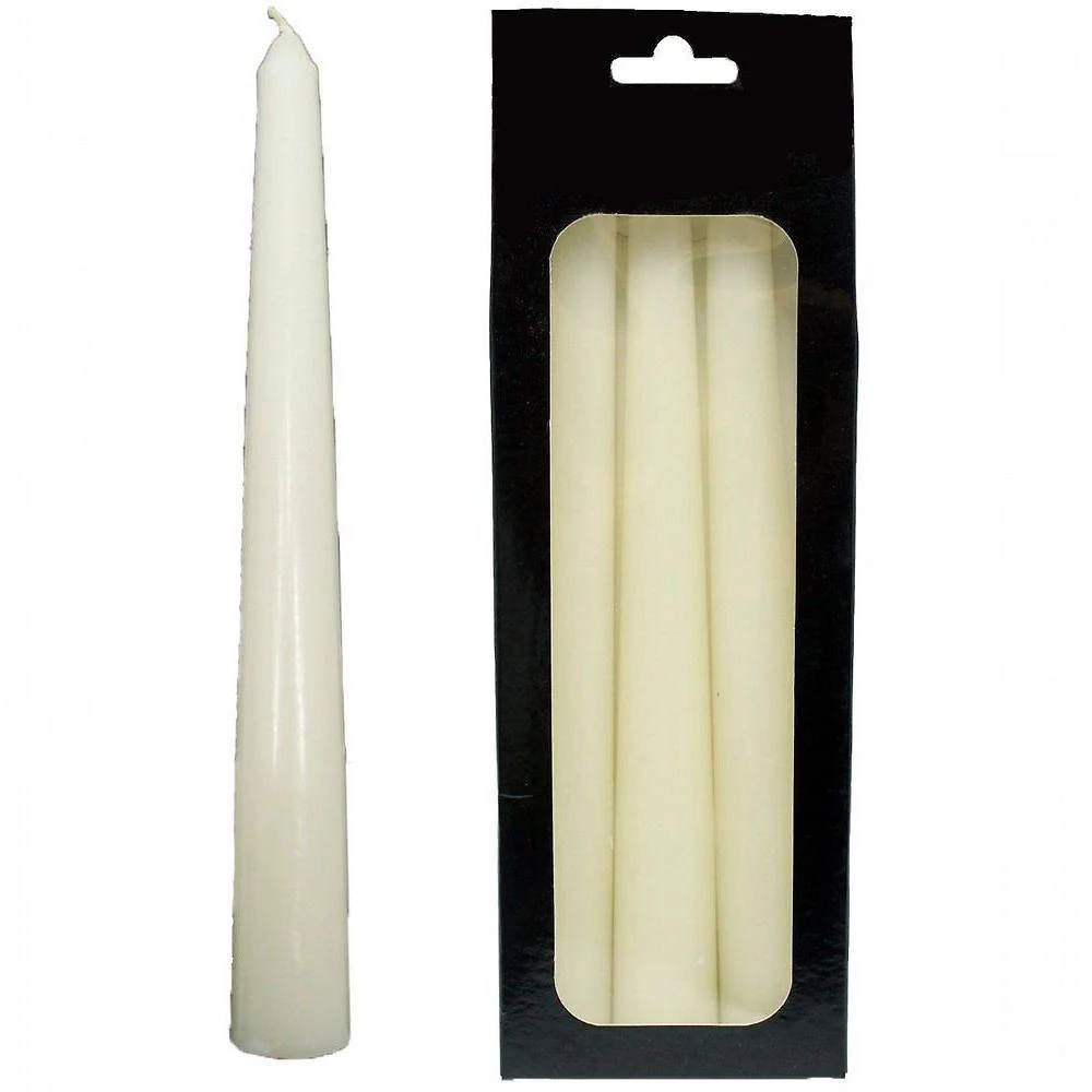 Conjunto 6 Vela Natalina Decoração Branca Para Castiçal 21cm