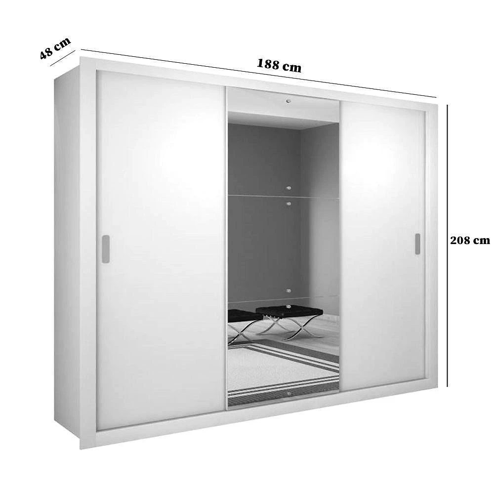 Miniatura Guarda Roupa Casal Veneza Luxo Com 3 Portas Rufato Imbuia