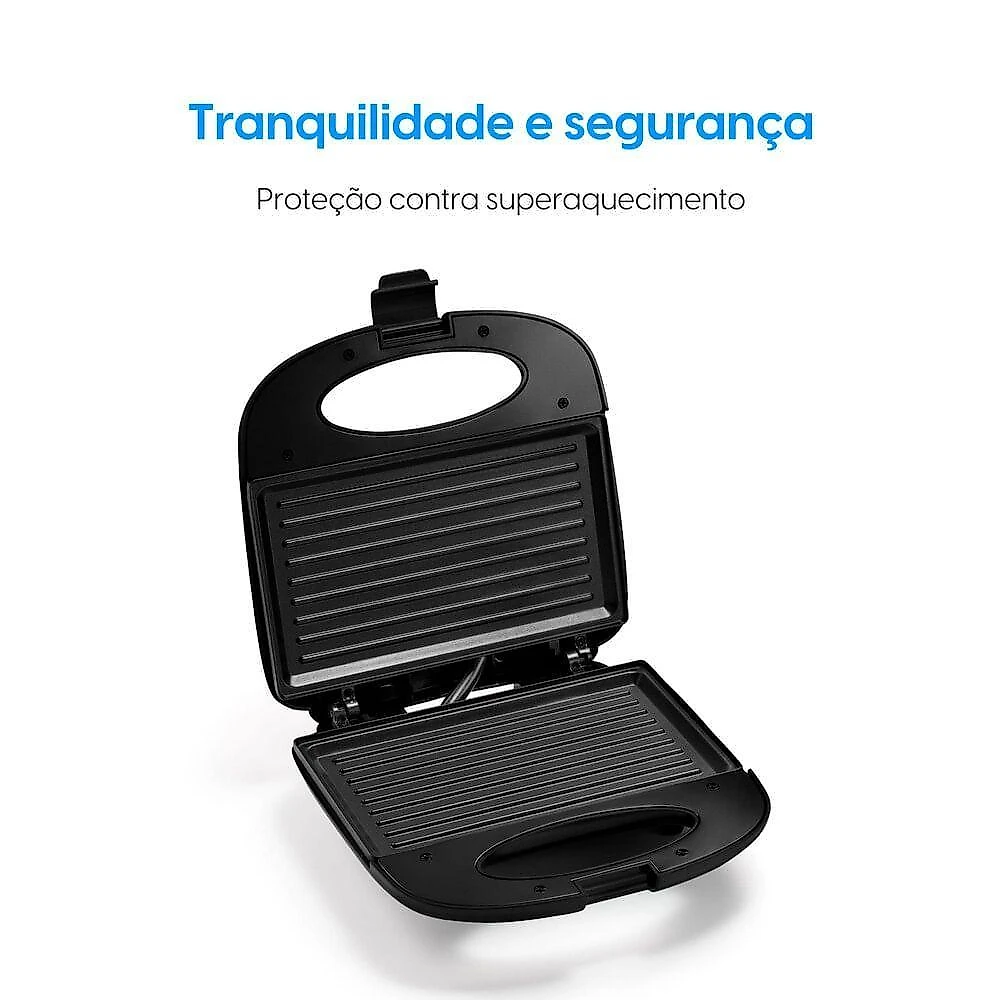 Sanduicheira Elgin Break Time 2 em 1 800W Inox 220V