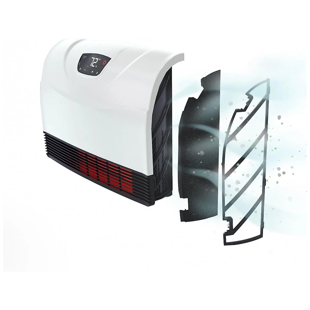 Aquecedor Infravermelho de Parede Heat Storm HS-1500-PHX-WIFI Branco 1500W 5120 BTU Wi-Fi Touch Screen Controle Remoto 120V