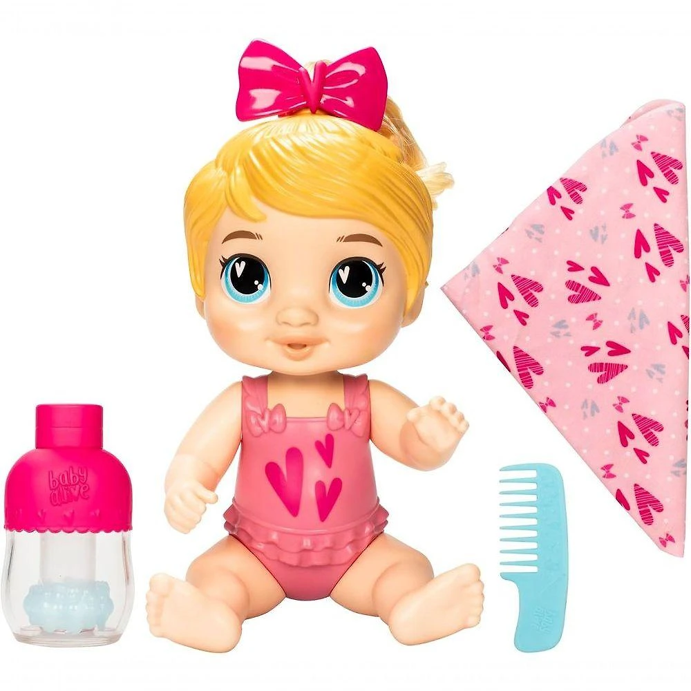 Boneca Baby Alive Harper Hugs Pronta para o Banho Cabelos Loiros 28CM