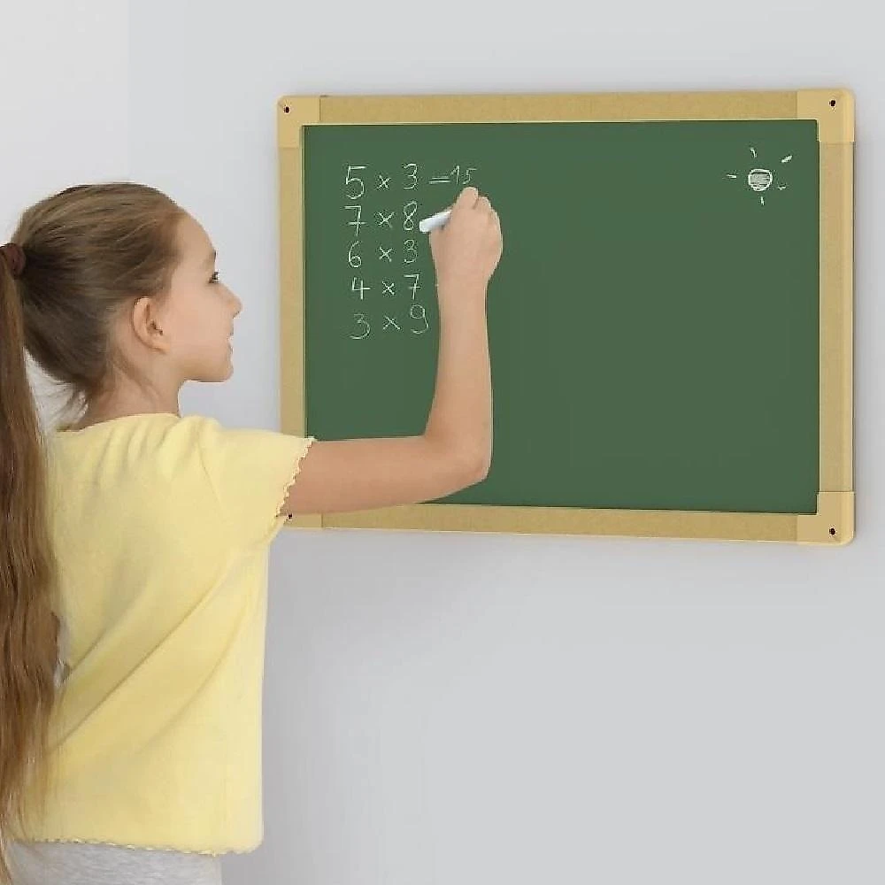 Lousa Quadro Verde de Parede Yeet Quadro Verde 60x40cm Junges MDF para Estudos e Recados Verde