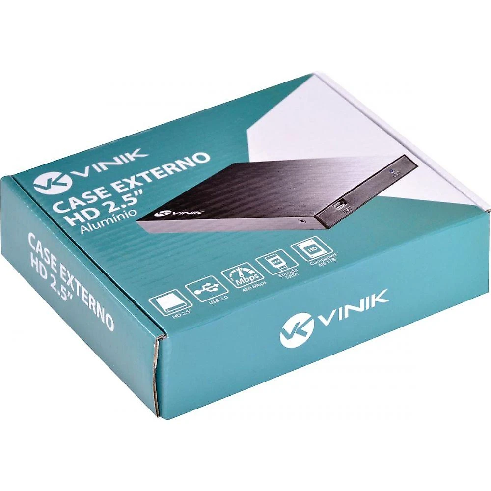 Case Externo Para Hd 2.5" Alumínio Usb 2.0 - Chda-100
