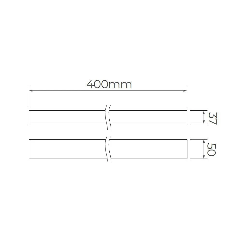 Miniatura Arandela Stella Ice Long Led 40Cm Ip65 6W Bivolt Branco 4000