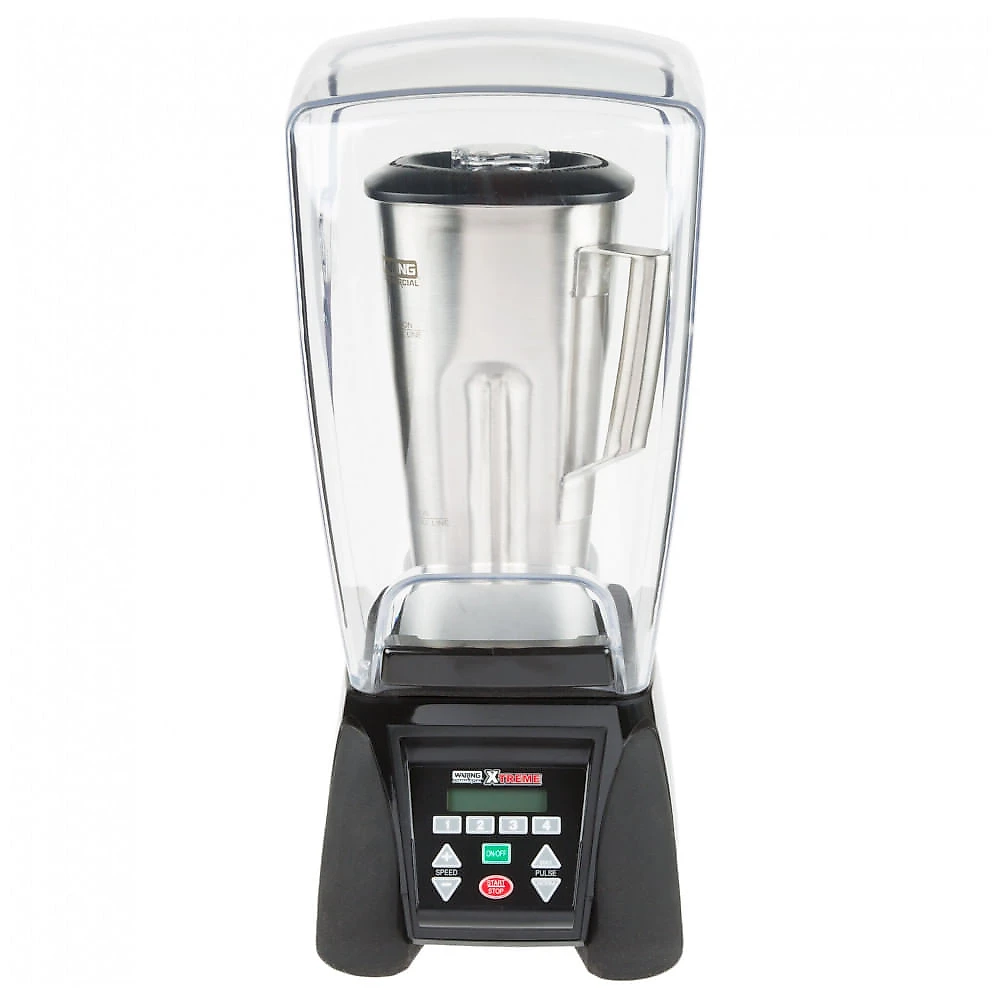 Miniatura Liquidificador Industrial Waring MX1500XTS Xtreme 3 1/2 hp com Teclado Programável, Tela LCD, Velocidade Ajustável e Recipiente de Aço Inoxidável...