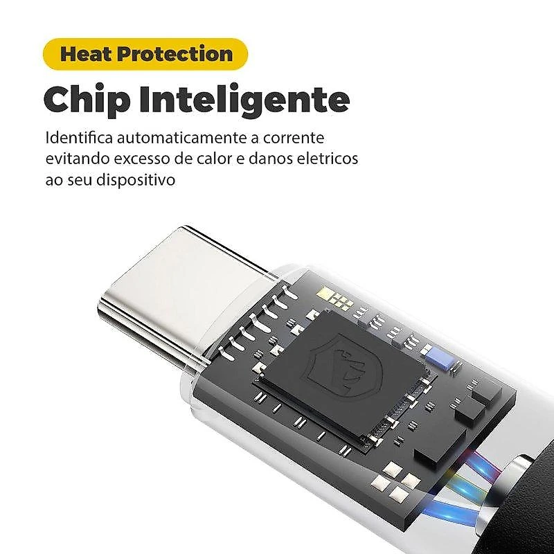 Cabo usb para PlayStation 5 Tipo C / Usb 2 metros- Preto - Gshield