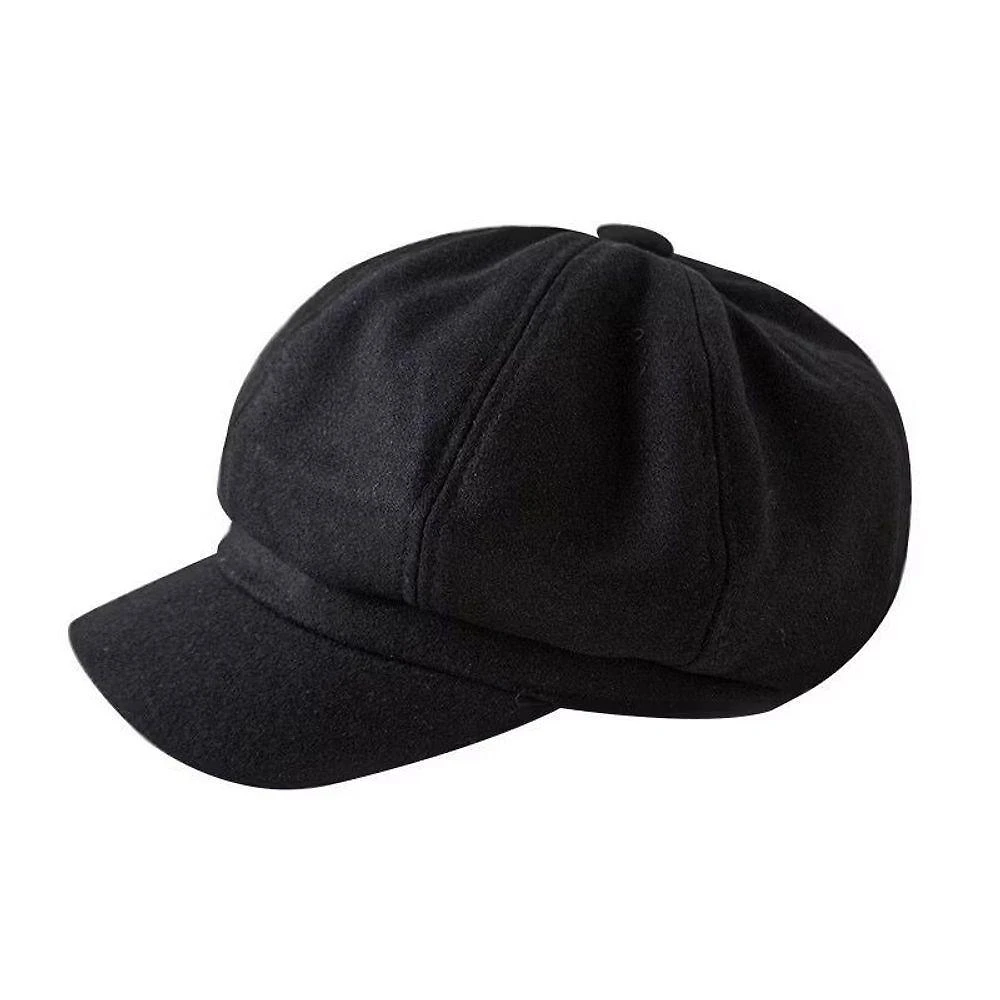 Boina Chapéu Oem Boina 0358 Aveludada Forro Liso Preto Unissex