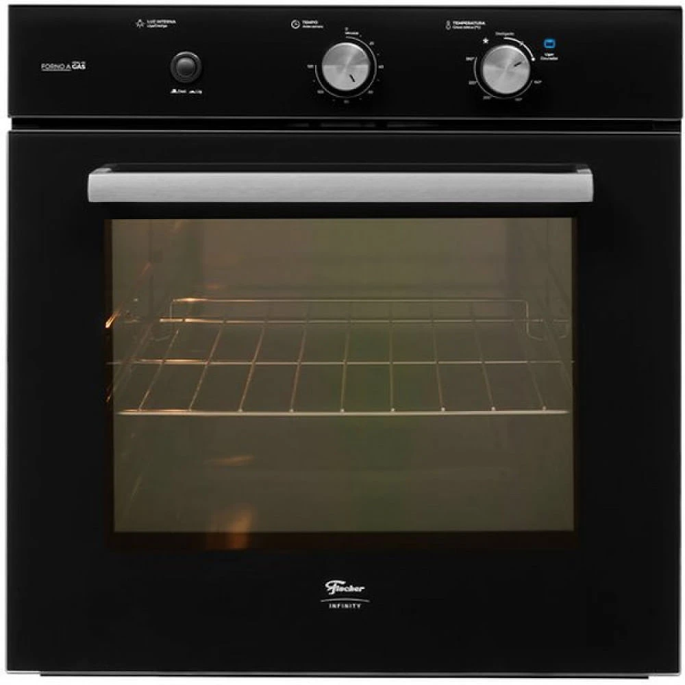 Forno a Gás de Embutir 78 Litros Fischer Infinity com Grill Preto 36450