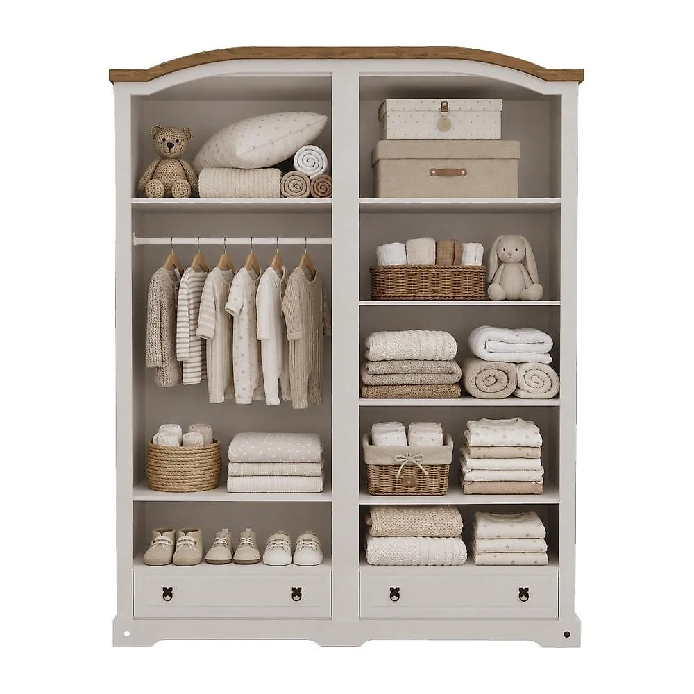 Quarto Completo Baby 212x77 Smile Creme/Carvalho