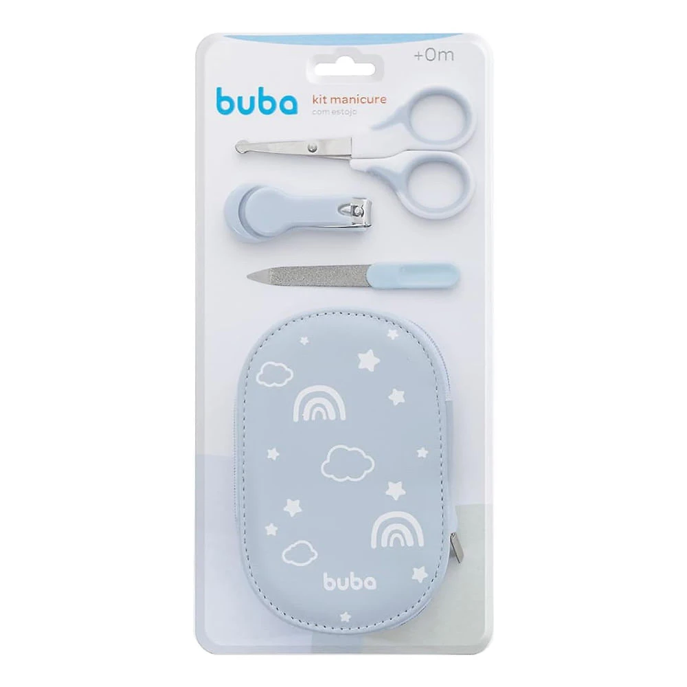 kit Manicure com Estojo Buba 0+ Anos Azul