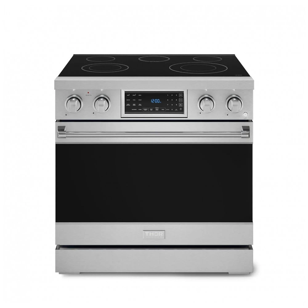 Fogão Elétrico Thor Kitchen Gordon Ramsay Inox 91 cm Profissional Touch Control 5 Bocas 240V