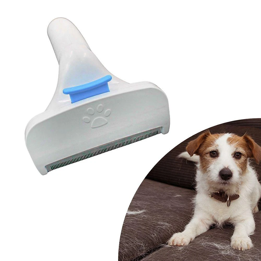 Rasqueadeira Removedora de Pelos para Pets GXM Branco com Botão Liberador 1 Pente