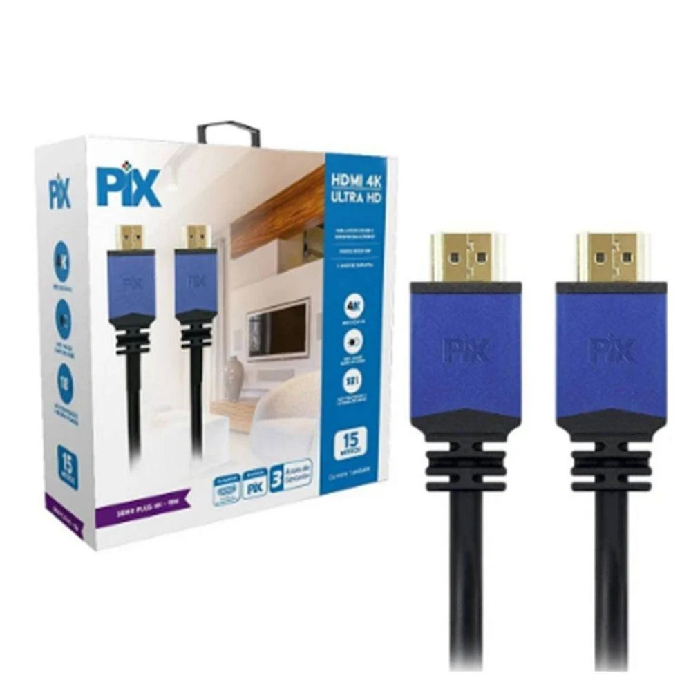 Cabo Hdmi Macho X Macho 2.0 Qualidade Imagem 15M