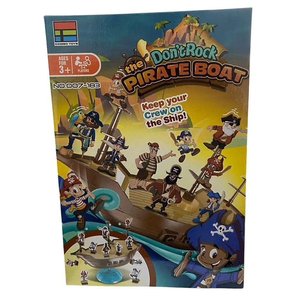 Jogo Não Derrube o Barco Pirata com Estimula Coordenação Motora Marrom First Bikes