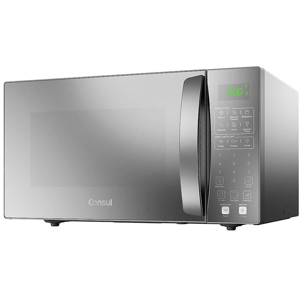 Forno de micro-ondas consul cms46ar com função menu fácil 32l - prata 220