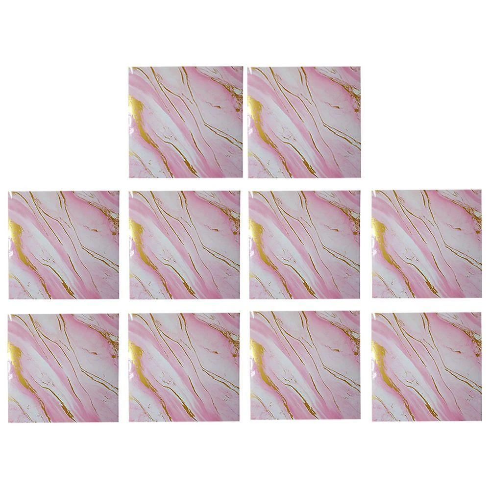 Papel de Parede Autocolante Marmore 3D Moderno PVC Adesivo Removível Roxo Leva Pra Malhar Kit 10