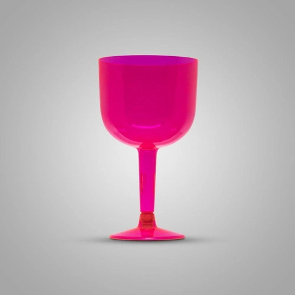 Taça Pit 500 Gin 500ML Acrílico 16 Unidades Rosa Plastilânia