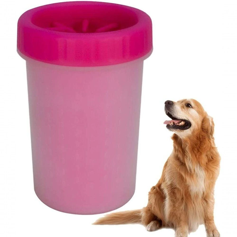 Copo Limpador Lava Patas (G) Rosa