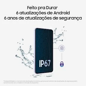 Smartphone Samsung Galaxy A26 Tela 6.7" 256GB 5G Câmera Tripla 50MP Preto