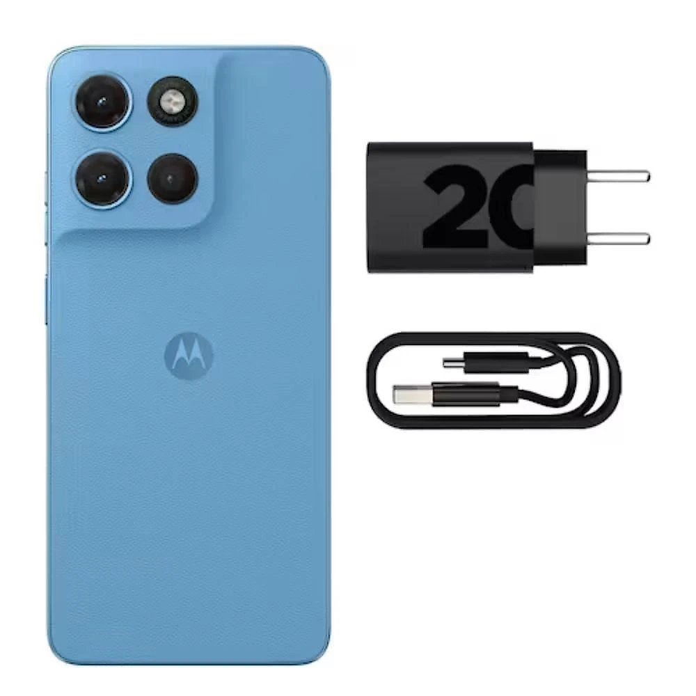 Smartphone Motorola G17 XT2623 4GB 128GB 50MP Tela 6.7" Azul Claro