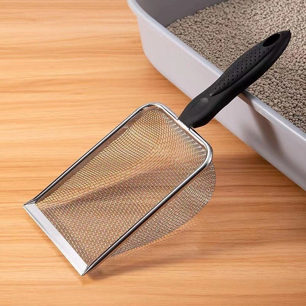 Pá Higiênica OEM para Limpeza de Caixas de Areia de Répteis em Aço Inox 27cm 1 Unidade