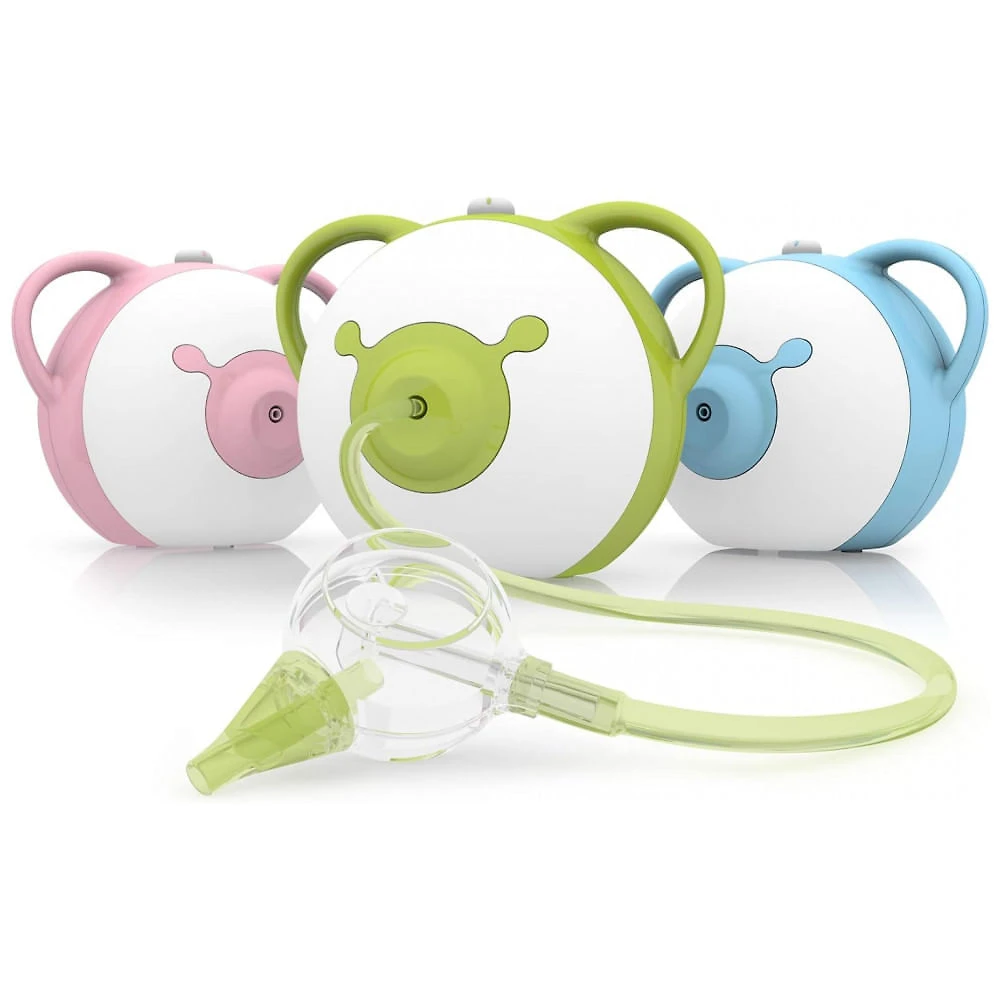 Aspirador Nasal Elétrico para Bebê Nosiboo com Níveis de Sucção Ajustável, 110V Azul
