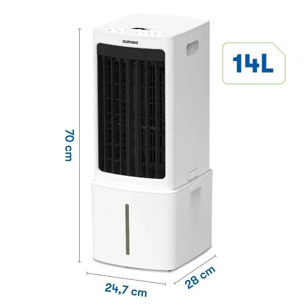 Climatizador de Ar Itatiaia 14L com Umidificador 1100W Branco com Preto 110V