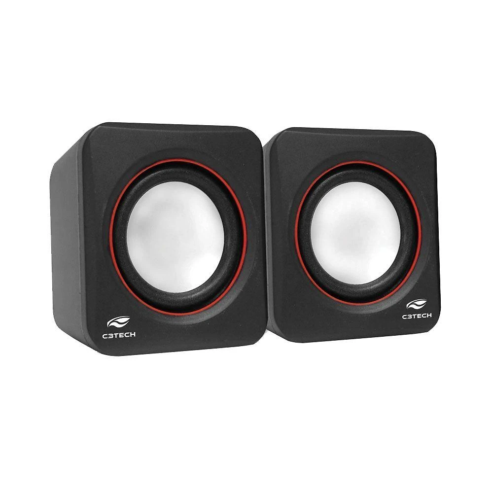 Caixa De Som C3 Tech Sp-301bk Portatil 2.0 Preta